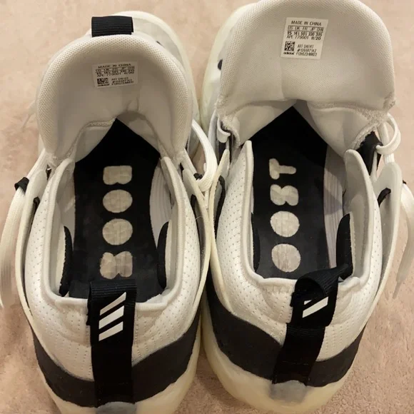 adidas White and Black Athletic Shoes - Picture 8 of 11